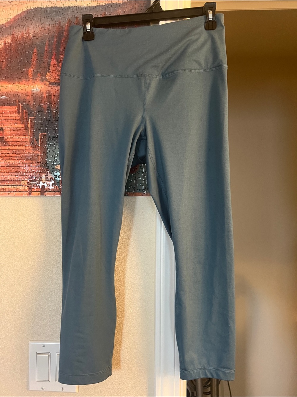 Velocity Slate Blue Performance Leggings